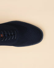 Load image into Gallery viewer, Navy Sneaker Fly knit shoes
