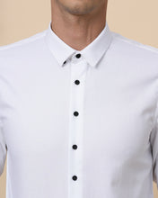 Load image into Gallery viewer, Hand Painted Floral Trim Fit Shirt
