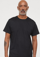 Load image into Gallery viewer, Black Solid Plain T-shirt
