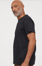 Load image into Gallery viewer, Black Solid Plain T-shirt
