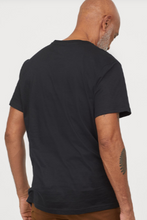 Load image into Gallery viewer, Black Solid Plain T-shirt
