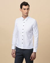 Load image into Gallery viewer, Hand Painted Floral Trim Fit Shirt
